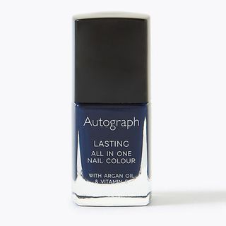 Marks & Spencer + All in One Nail Colour with Argan Oil in Midnight