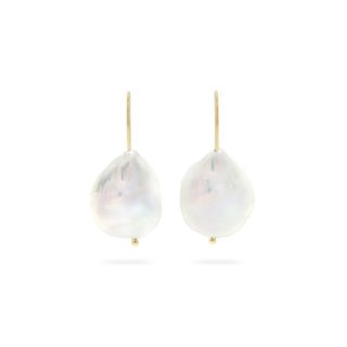 Stone and Strand + Perfectly Imperfect Baroque Pearl Earrings