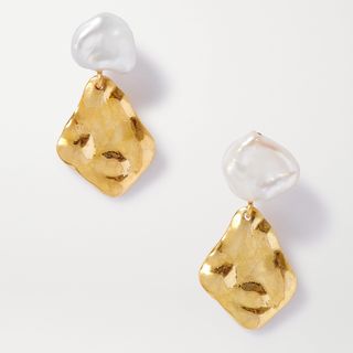 Chan Luu + Gold-Plated Pearl Earrings