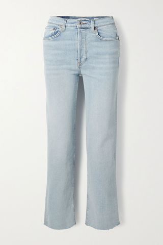RE/DONE + Originals Stove Pipe Comfort Stretch High-Rise Straight-Leg Jeans