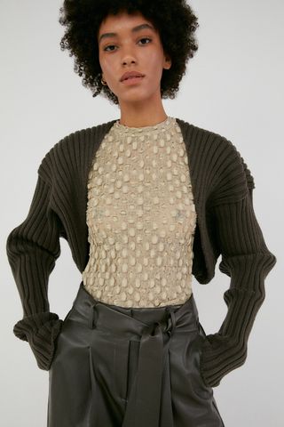 Thesourceunknown + Sweater Sleeve in Dark Khaki