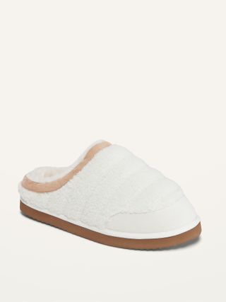 Old Navy + Quilted Sherpa Slide Slippers