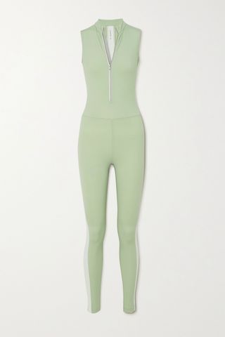 Vaara + Dean Thermal Striped Stretch Bodysuit