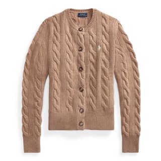 Ralph Lauren + Buttoned Wool-Blend Cardigan
