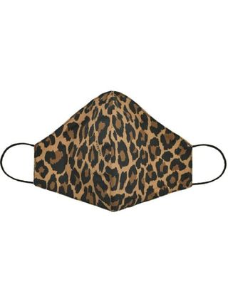 Pinko + Leopard Print Face Mask