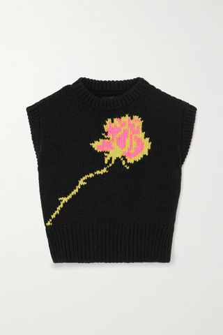 Meryll Rogge + Intarsia Wool Sweater