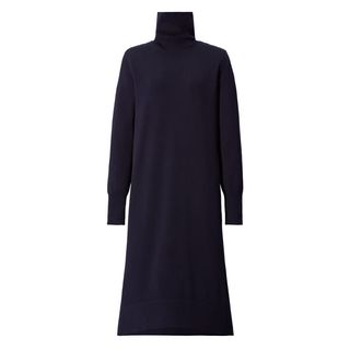Uniqlo + +J Merino Blend A Line Long-Sleeve Dress