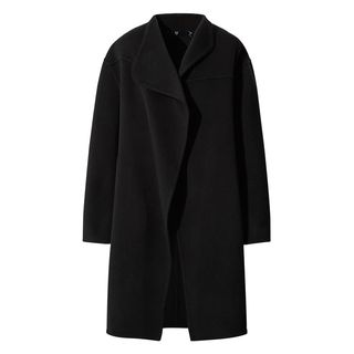 Uniqlo + +J Cashmere Blend Collarless Coat