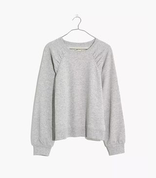 Madewell + Gathered Puff-Sleeve Sweatshirt