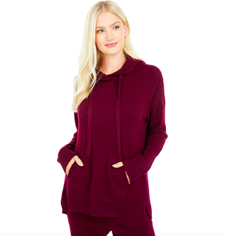 Splendid + Stella Cashmere Hoodie with Front Pockets