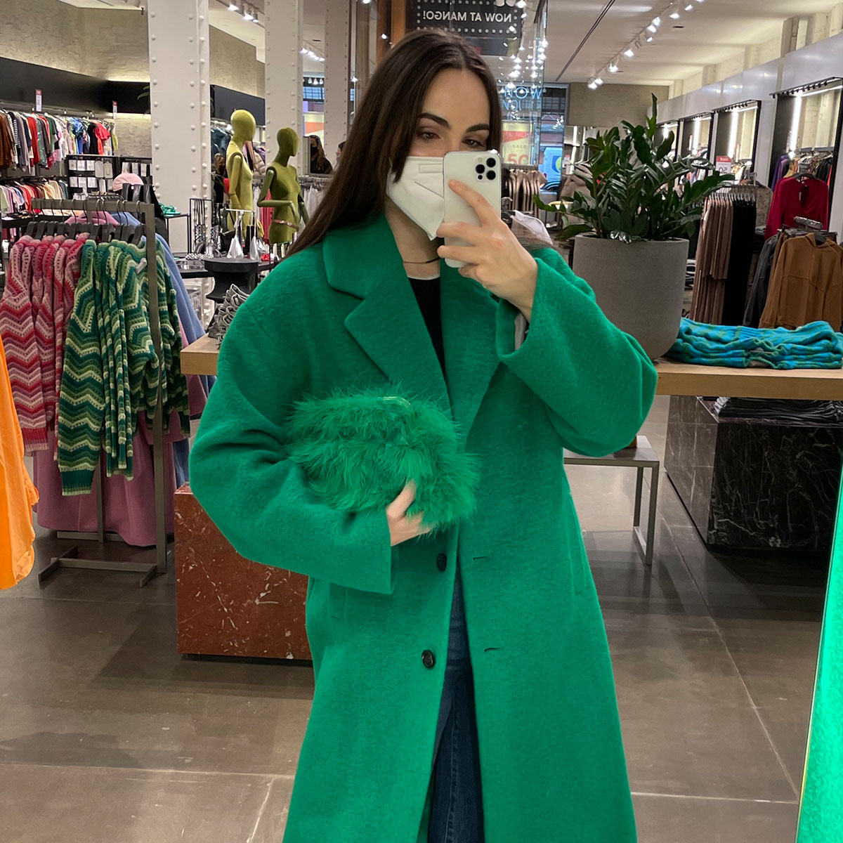 Mango Belted faux fur coat  When I Saw All This Cool, Affordable