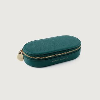 Monica Vinader + Leather Oval Jewellery Box
