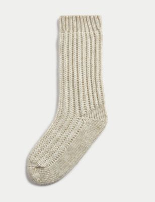 M&S Collection + Recycled Thermal Ribbed Cosy Socks