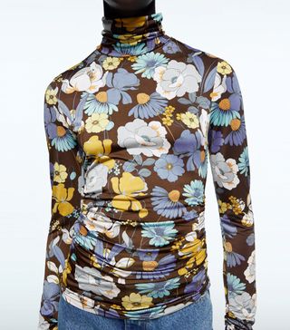 Zara + Floral Print Top