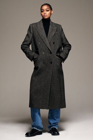 Zara + Wool Blend Menswear Coat