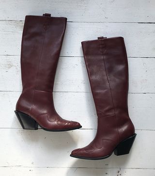 H&M + Premium Long Cowboy Boots