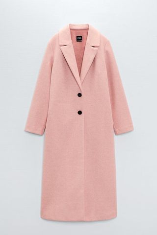 Zara + Long Buttoned Coat