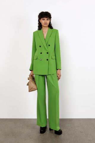 Zara + Tailored Blazer With Buttons