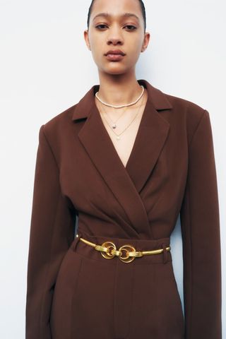 Zara + Metal Stretch Belt