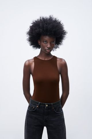 Zara + Halterneck Bodysuit