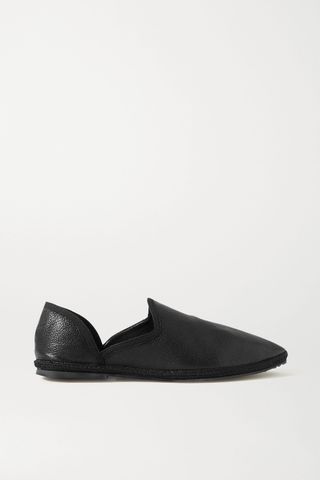 The Row + Friulane Textured-Leather Slippers