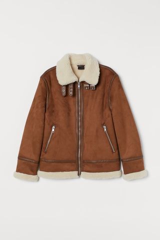 H&M + Faux Shearling-Lined Jacket
