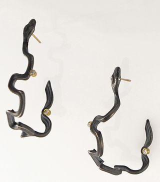 Ataumbi Metals + Snake Earrings