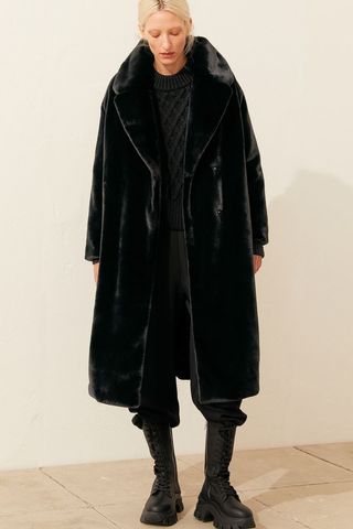 H&M + Faux Fur Coat