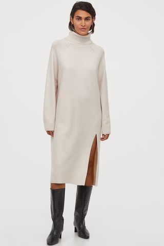 H&M + Knit Turtleneck Dress