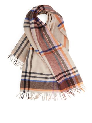 Arket + Checked Wool Scarf