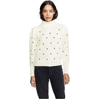 English Factory + Dot Embroidered Sweater