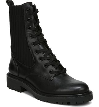 Sam Edelman + Lydell Mixed Media Combat Boots