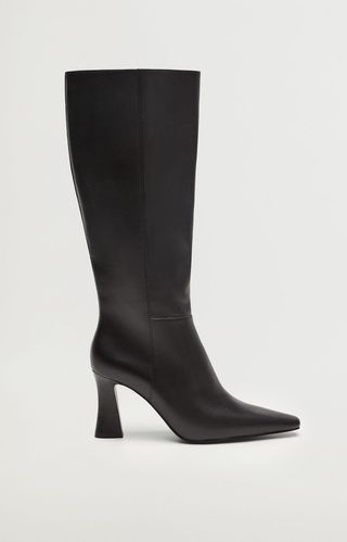 Mango + Heel Leather Boot - Women | Mango Usa