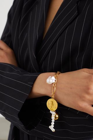 Timeless Pearly + Gold-Tone Pearl Bracelet
