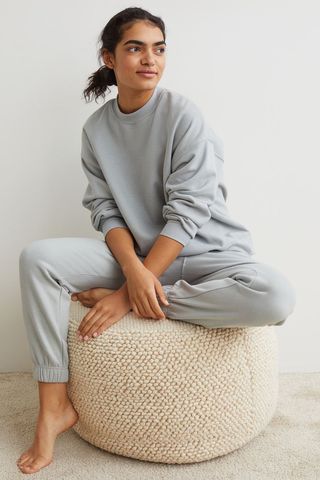H&M + Oversized Cotton-Blend Sweatshirt