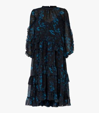 AllSaints + Macey Floral Midi Dress