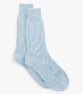John Lewis & Partners + Cashmere Bed Ankle Socks
