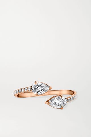 Anita Ko + 18-Karat Rose Gold Diamond Ring