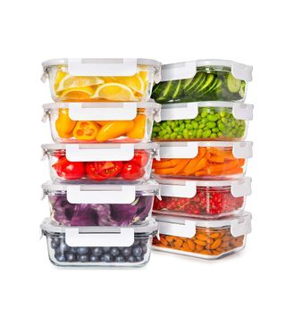Prep Naturals + Glass Food Storage Containers With Lids