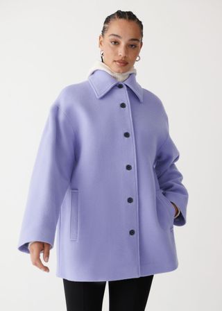 & Other Stories + Buttoned Wool Coat