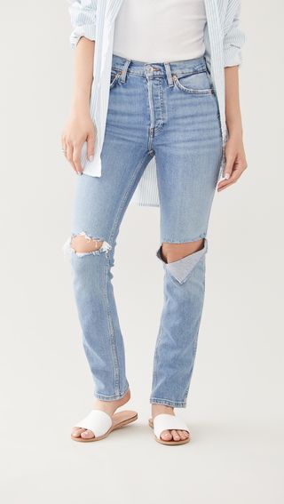 RE/DONE + 80s Slim Straight Jeans