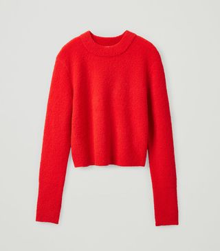 Cos + Cropped Wool Mix Jumper