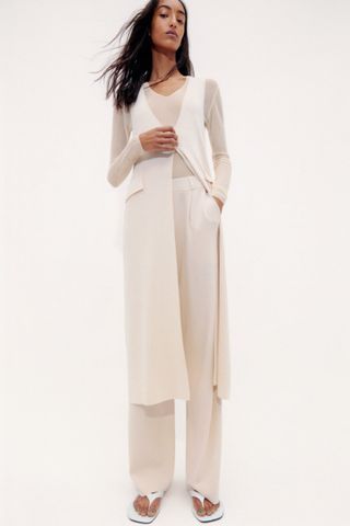 Zara + Long Knit Vest Limited Edition