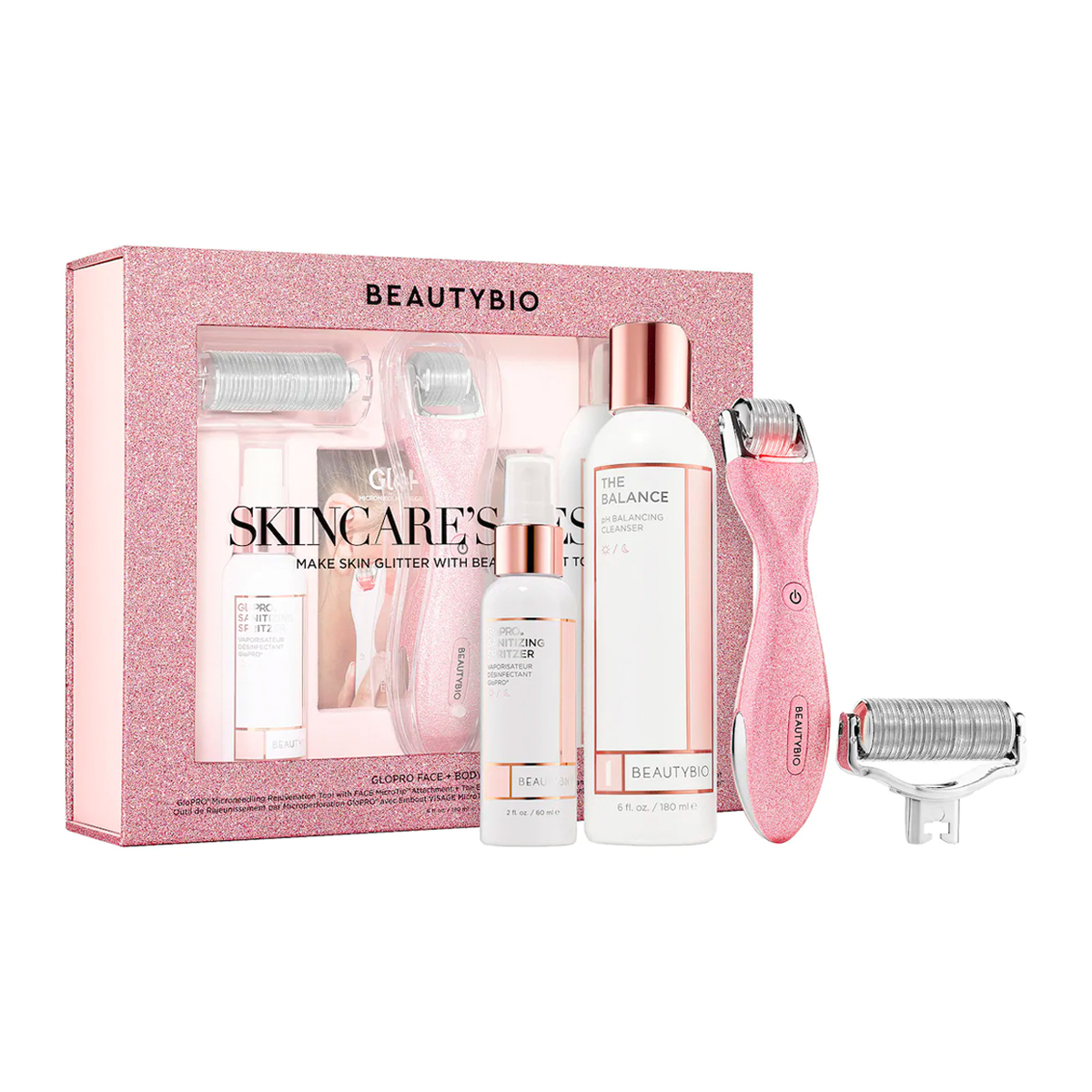 BeautyBio + Skincare’s Bestie Glopro Face + Body Microneedling Set