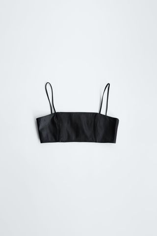 Zara + Limited Edition Leather Top