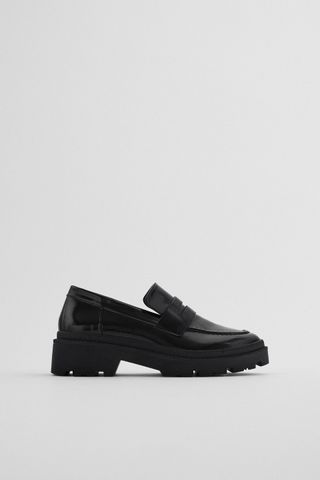 Zara + Loafers With Track Soles
