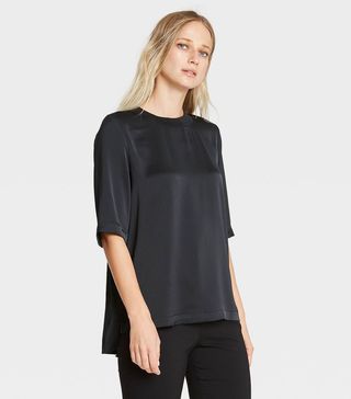 Who What Wear x Target + Elbow Sleeve Silky Top