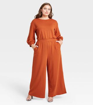 Who What Wear x Target + Balloon Long Sleeve Jumpsuit