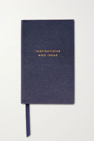 Smythson + Panama Inspirations and Ideas Textured-Leather Notebook