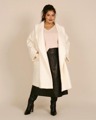 Marina Rinaldi + White Terzetto Coat